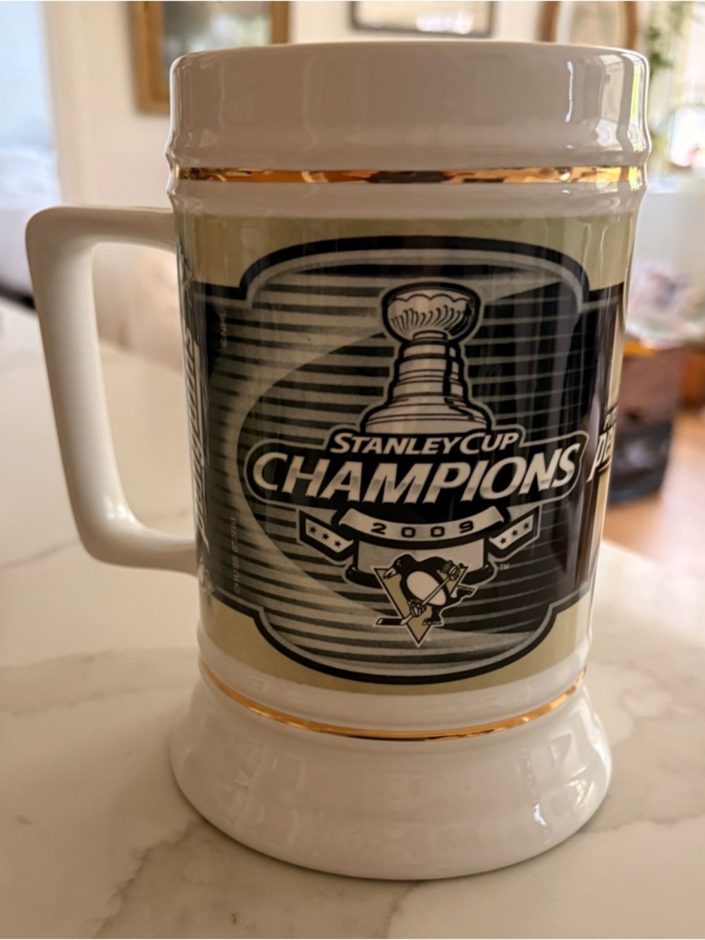 Pittsburgh Penguins 2009 Stanley Cup Champions Beer Mug-
